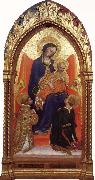Gentile da Fabriano Madonna and child,with sts.lawrence and julian oil painting on canvas